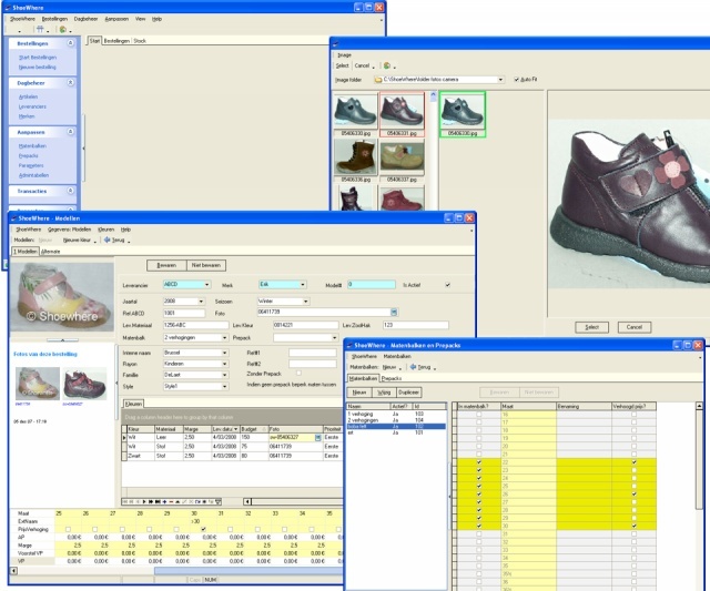 schermvoorbeeld Shoewhere software voor de schoenenwinkel